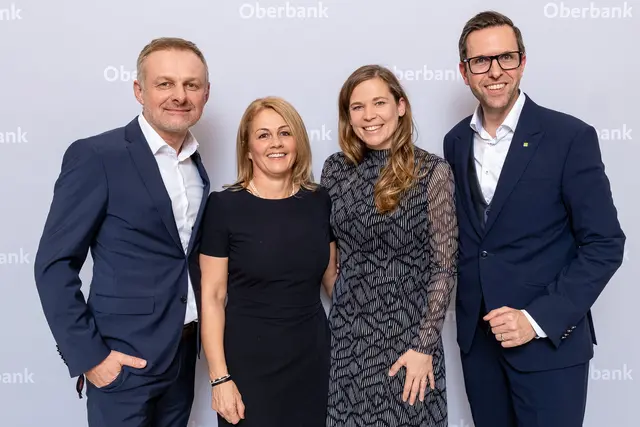 Andreas und Christina Schoberleitner (KEBA), Sara und Christoph Knogler (KEBA) 