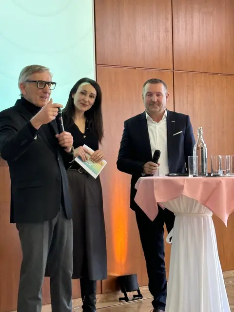 Josef Herk und Thomas Marichhofer bei ihren Schlussworten.