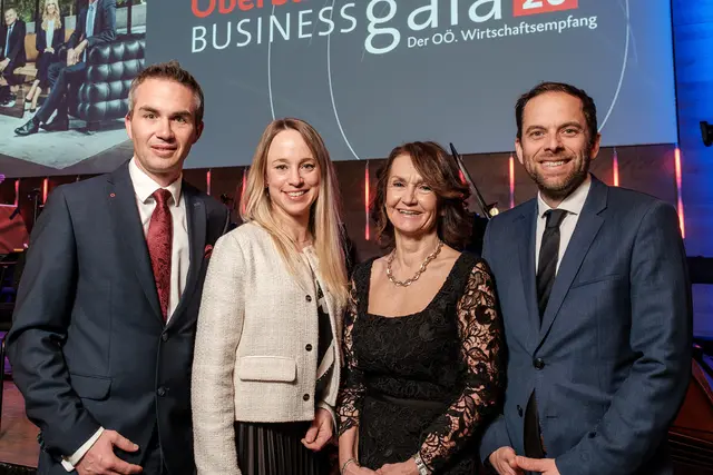Martin Seiter, MBA (Oberbank), Sabrina Seiter, MA, Dr.in Gerti Gasselsberger, DI Matthias Preslmayr (voestalpine)