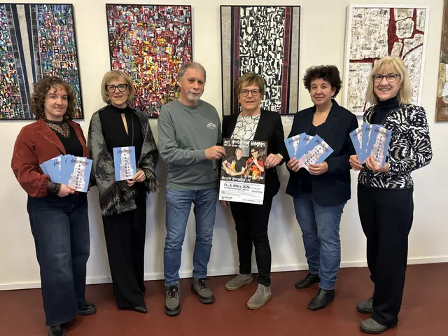 Ehrenamtliche Kulturarbeit ist für sie eine Herzensangelegenheit (v.l.): Kathrin Ully, Anna Aldrian, Richart Gert, Ingrid Ully, Renate Nika und Edith Reichl stellten gemeinsam das neue Programm für 2026 vor. | Foto: MeinBezirk/W. Fischer