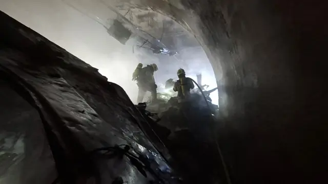 Lkw-Brand im Brentenbergtunnel  | Foto: FFW Golling