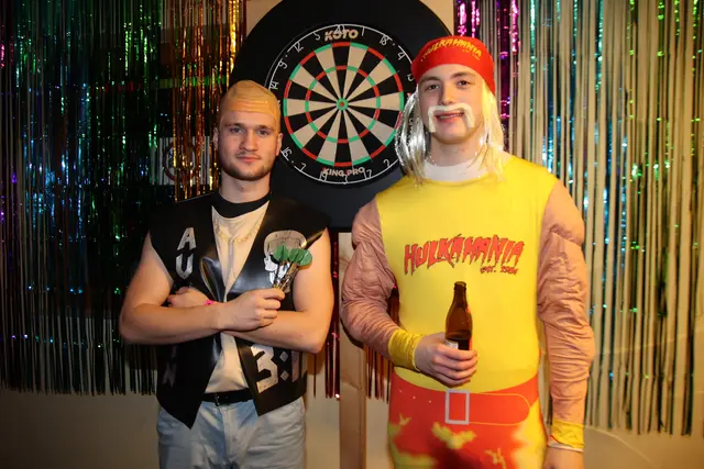 Spannendes Dart-Spiel auch für Julian Grill und Thomas Zopf.