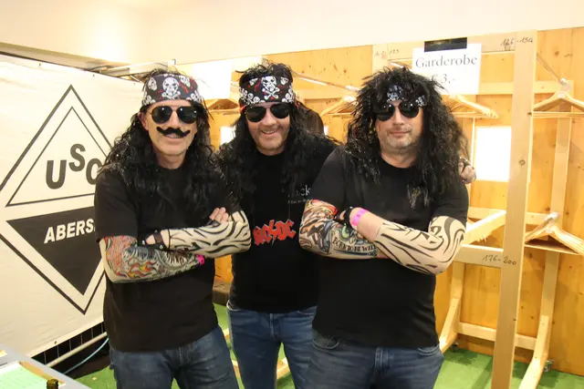 Manfred, Martin und Fußball-Sektionsleiter Markus Laimer.