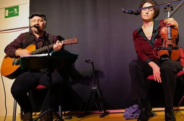 Dominik Plangger und Claudia Fenzl im Kotter. | Foto: Wolfgang Schwarz