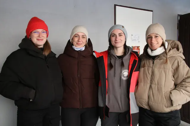 v. li. Sophie, Anna, Vanessa und Larissa