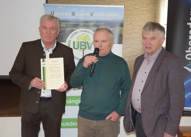 UBV Landesobmann Karl Keplinger, Johannes Ramsauer und Organisationsreferent Johann Großpötzl (v.l.). | Foto: UBV
