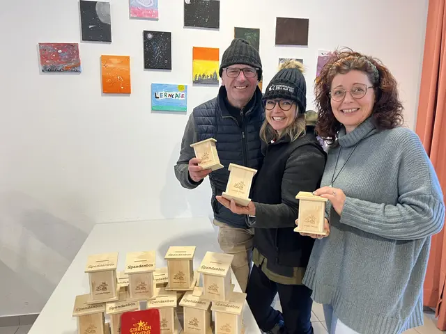  672,22 Euro konnten für das Lerncafé gesammelt werden. | Foto: Egger