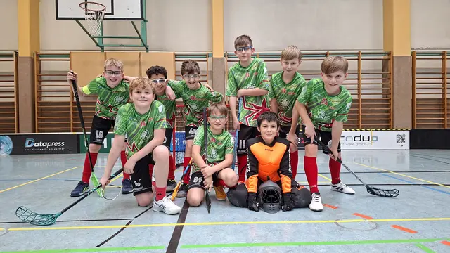 Mit sechs Siegen läutete die U12 der Ischler Floorballer das neue Jahr erfolgreich ein. | Foto: SU Floorball Bad Ischl