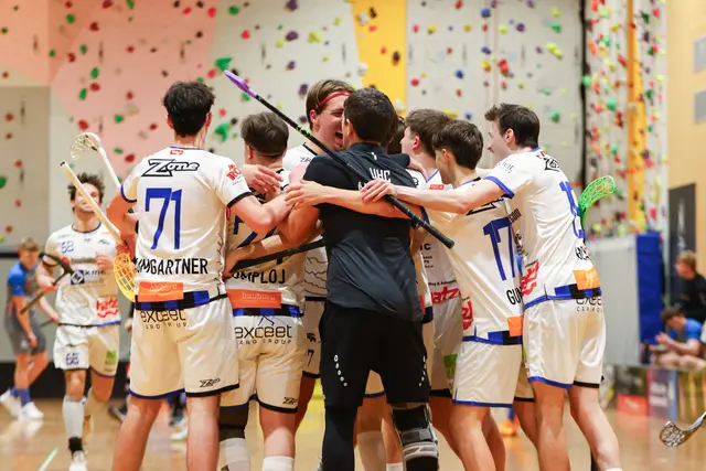 Jubel beim UHC Alligator Rum über trefferreiches Match. | Foto: ÖFBV / Rachlinger