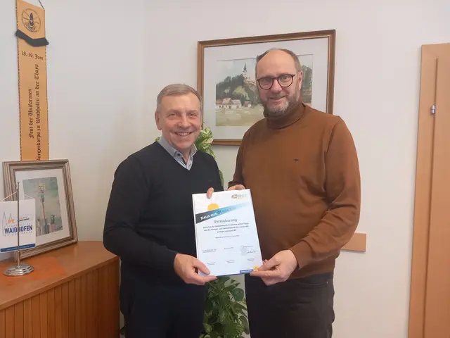 Bürgermeister Josef Ramharter und Paul Schachenhofer von der Dorf- &amp; Stadterneuerung | Foto: Stadtgemeinde Waidhofen/Thaya