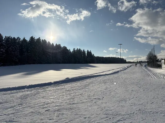Die Trainingsloipe in Angerberg kommt ohne Kunstschnee nicht mehr aus. | Foto: Barbara Fluckinger