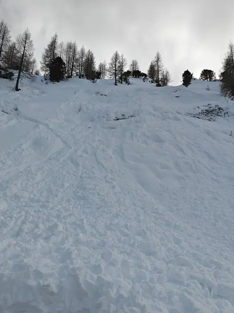Lawinenabgang in Obertauern im Bereich der Südwiener Hütte, 13. Jänner 2026. | Foto: Bergrettung Obertauern/Binggl 