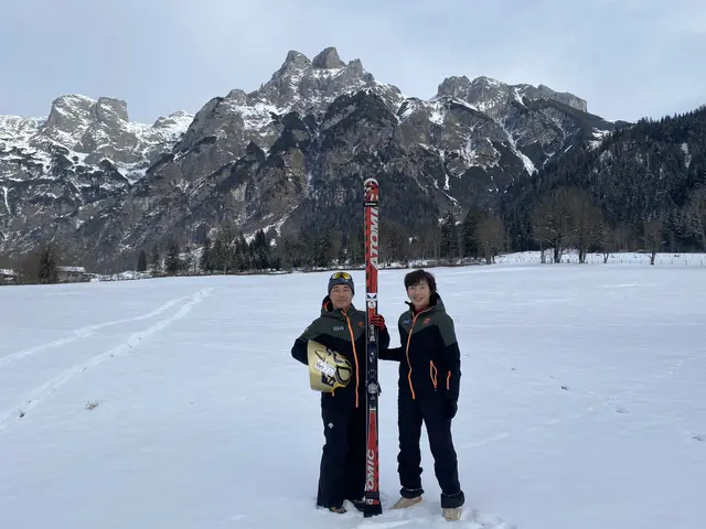 Speedski Rennläufer Tomoyuki und seine Ehefrau Toshie Yatsunami waren zum ersten Mal in Werfenweng.  | Foto: Maria Astner-Meißnitzer
