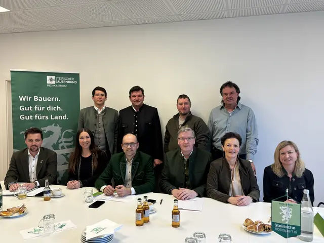 Im ÖVP-Bezirksbüro in Leibnitz stellte der Bauernbund das geschlossene neue Team für die bevorstehende Kammerwahl am 25. Jänner vor. | Foto: MeinBezirk/W. Fischer