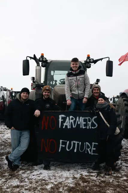 Die Protestfahrt verlief geordnet und setzte ein sichtbares Zeichen für den Zusammenhalt der bäuerlichen Betriebe in der Region. | Foto: Magdalena Gretsch