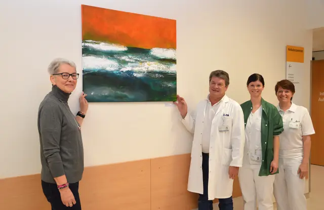 Silvia Zach-Eggenhofer, Hermann Reiter, Daniela 
Stallecker und Martha Fronhofer (v.l.) | Foto: Landesklinikum Waidhofen/Thaya