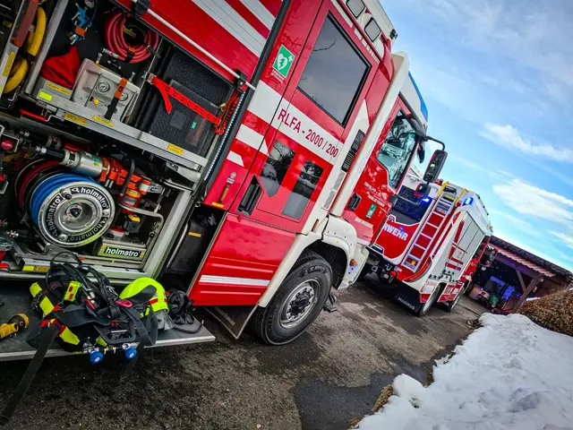 Vier Fahrzeuge von zwei Feuerwehren waren am Brandort in Gießenberg im Einsatz. | Foto: FF Mooskirchen