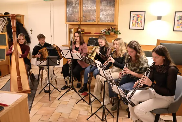 Die „Holzhaufengruppe“ sorgte für einen gemütlichen Abend. | Foto: Franz Putz