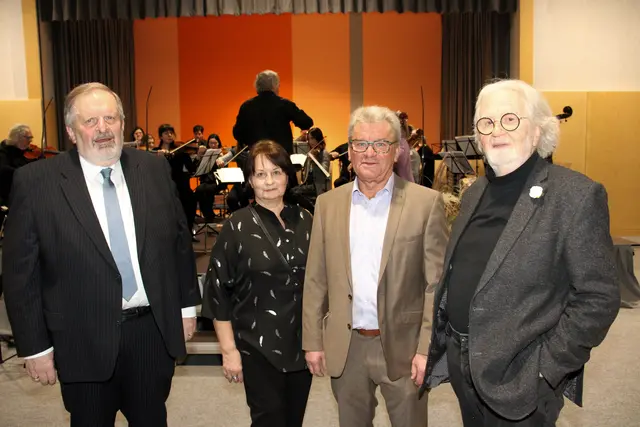 Hugo Orgl mit Monique Fitzko, Peter Fließer und Paul Musil | Foto: Cescutti