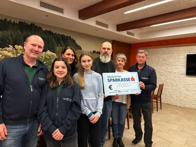 1.000-Euro-Spende von der Freikirche Gmünd an den Benefizverein Waldviertel. | Foto: Benefizverein Waldviertel