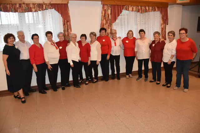 Der Seniorenbund Pabneukirchen lud zu einem unterhaltsamen Nachmittag bei Tanz, Musik und Unterhaltung.  Senioren-Tanzgruppe Pabneukirchen. | Foto: Zinterhof