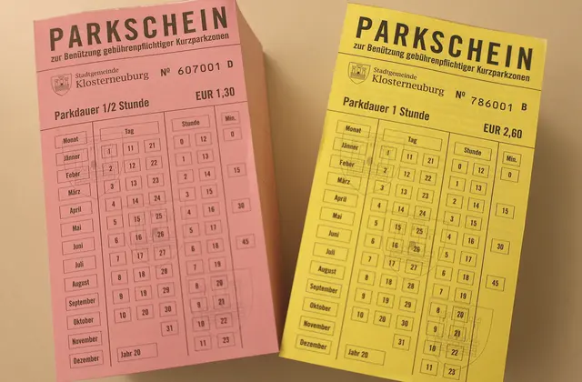 Die neuen Parkscheine sind ab 15. Jänner erhältlich. Die alten können bis Ende April dieses Jahres gegen Aufzahlung der Differenz im Rathaus umgetauscht werden. | Foto: Stgm. Klbg.