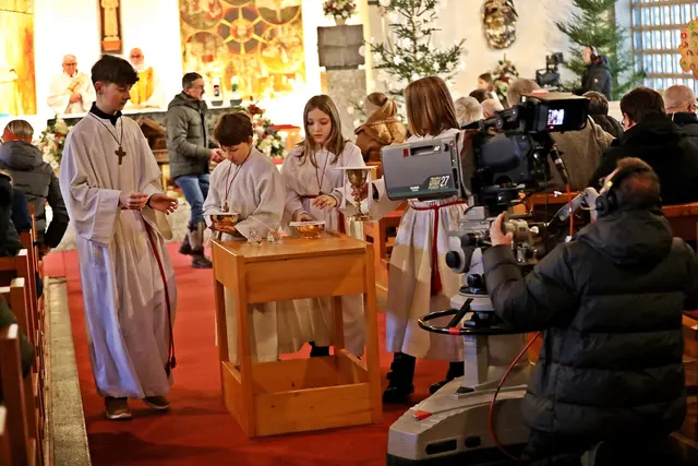 Die Messe In Ebensee wurde von ServusTV live übertragen. | Foto: Hörmandinger