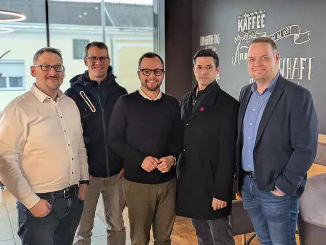 GR Kozlik (DW), Lukas Turetschek (GF), LAbg. Christoph Müller, Andreas Bruckmüller (Strasshof), Mario Kaider (Gross Enzersdorf) | Foto: privat