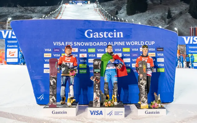 Die Siegerehrung bei den Herren in Bad Gastein. | Foto: Simon Hutter