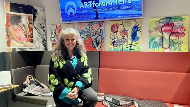 Karola Cermak-Simakova war die gastgebende Künstlerin beim ersten ARTforum Telfs im Jahr 2026. | Foto: kunst4life