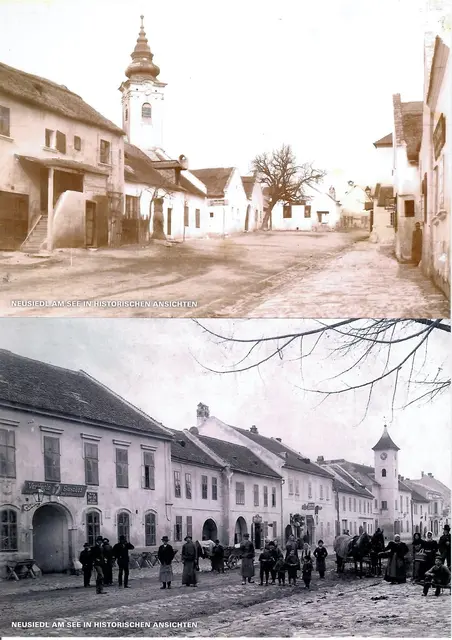 Wiener Straße in Neusiedl. Das Gebäude im Vordergrund ist die heutige Tierklinik Keller. | Foto: Trude Matz