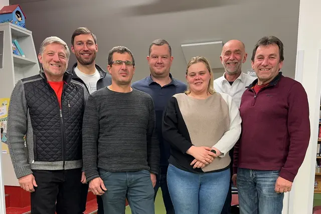 Vizebürgermeister Günther Prinz, Geschäftsführender Gemeinderat (GfGR) Andreas Holzmüller, GfGR Thomas Schnabl, GfGR Christian Wally, GfGR Sandra Krecek, Bürgermeister Josef Schaden, GfGR Gerhard Grünbeck; nicht am Bild: GfGR Martina Honeder (v.l.) | Foto: Marktgemeinde Schweiggers