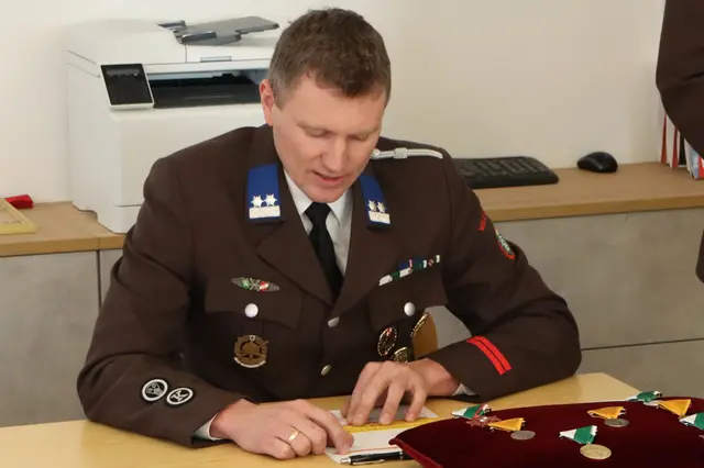 OLM Christoph Jandl bei seinem Kassabericht | Foto: Gerhard Langmann