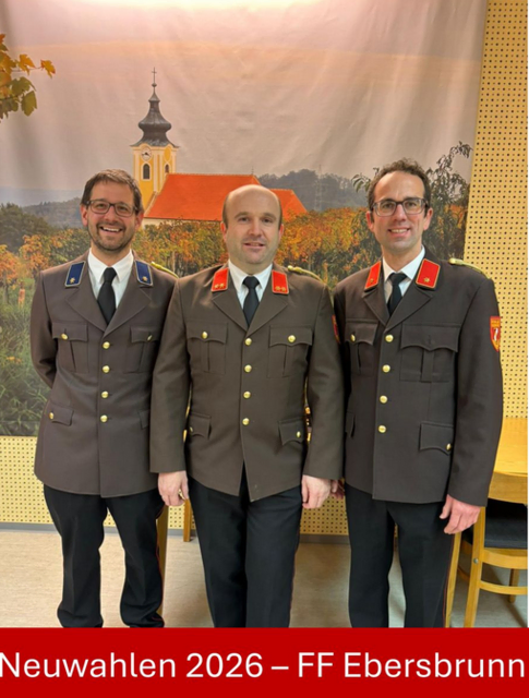 Ebersbrunn: Thomas Mantler, Christoph Gnauer und Daniel Jungmayr | Foto: BFKDO Hollabrunn