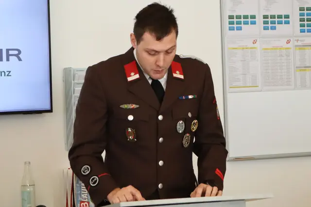 Zum Bereich Sanität sprach LM Sebastian Ofner | Foto: Gerhard Langmann