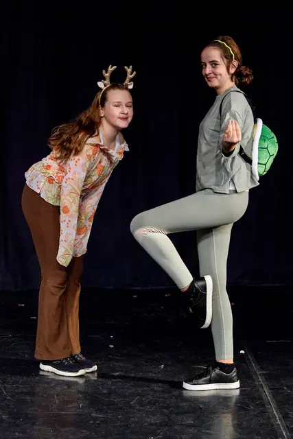 das Hippy-Tier und die Yoga Schildkröte