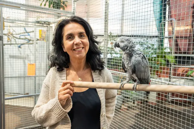Nadja Ziegler und ihr Papageienschutzzentrum ziehen bald nach Simmering um.  | Foto: Valentina Marinelic/MeinBezirk