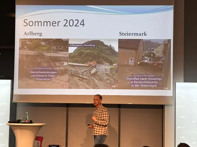Meteorloge Marcus Wadsak unter anderem sprach über die Berichterstattung über den Klimawandel | Foto: Bernd Dorner
