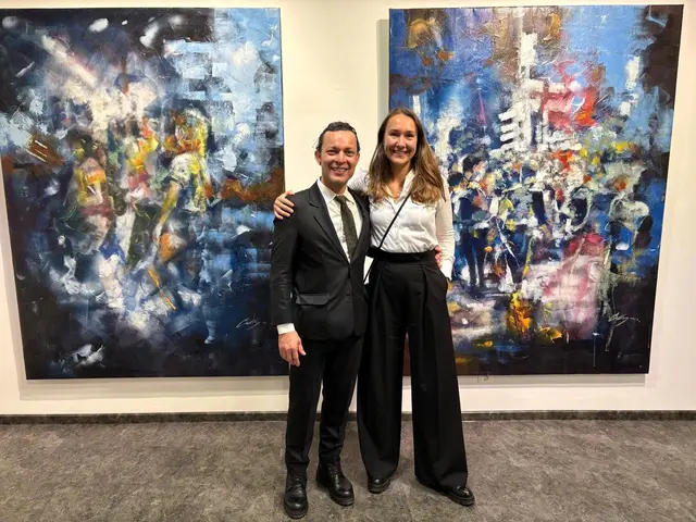 Künstler Juan Carlos Callejos mit seiner Gattin Marlene im Kunsthaus Köflach | Foto: FOTO KOREN