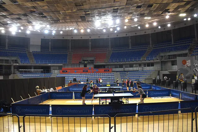 Die große Sporthalle „Čair„ im Süden Serbiens steht ab heute für drei Tage im Mittelpunkt der Gruppe C der ETTU Trophy 2026. | Foto: Schwaighofer