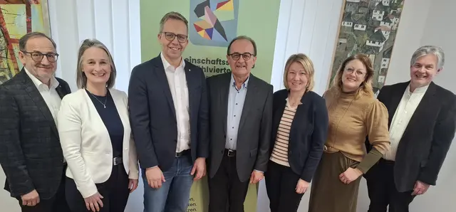 Von links: Johannes Hinterreither-Kern, Beatrix Swoboda, Fritz Robeischl, Johann Holzmann, Renate Fürst, Katrin Schett und Kurt Prandstetter. | Foto: Gemeinschaftsstiftung Mühlviertel