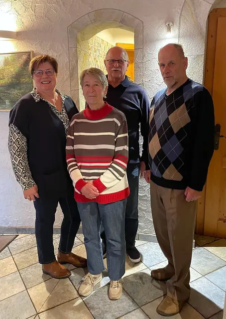 Obmann Stv.Elfriede Tramberger, Stefanie Göttinger, Sprengelbetreuer Hubert Edermayer und Franz Göttinger. | Foto: NÖ’s-Senioren - Seitenstetten