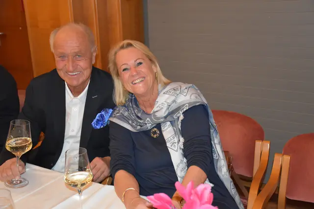 Hofrat Gernot Patzak mit seiner Marianne, treue Gäste am Neujahrsempfang. | Foto: MeinBezirk/W. Fischer