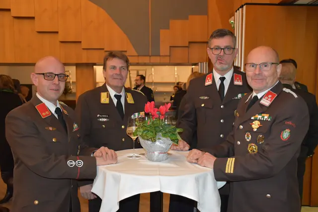 Die Feuerwehr Leibnitz mit HBI Gottfried Roiko  | Foto: MeinBezirk/W. Fischer