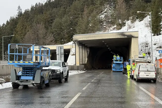 Tunnelröhre des Brentenbergtunnels auf der A10  | Foto: Land Salzburg/Bernhard Kern