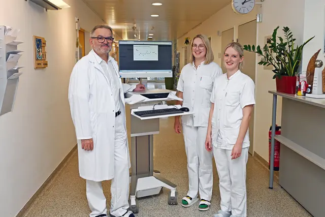 Interdisziplinäre Zusammenarbeit: Medizin, Pflege und Diätologie arbeiten Hand in Hand zum Wohle der
Patient*innen. | Foto: BHS Ried_Hirnschrodt
