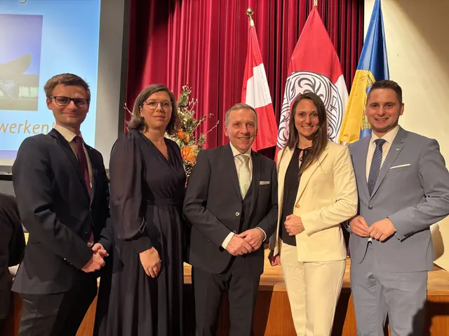 Georg Grusch, Marlene Böhm-Lauter, Josef Ramharter, Viktoria Hutter und Lukas Brandweiner (v.l.) | Foto: Daniel Schmidt