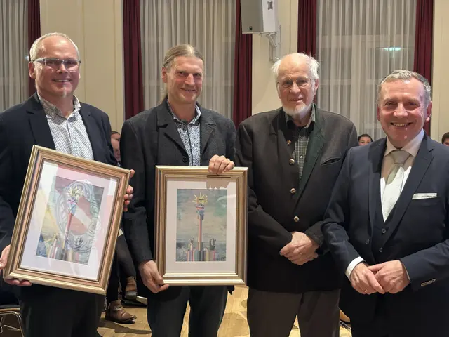 Günther Prokop, Florian Kainz, Thomas Kainz und Josef Ramharter (v.l.) | Foto: Daniel Schmidt