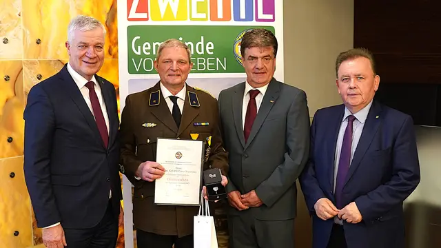 Anton Kasser, Franz Waldecker, Erich Stern, Franz Mold. | Foto: Franz Fichtinger