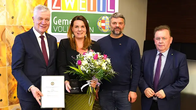 Anton Kasser, Anna Haneder, Daniel Ruttinger, Franz Mold. | Foto: Franz Fichtinger